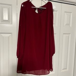Midi long sleeve dress